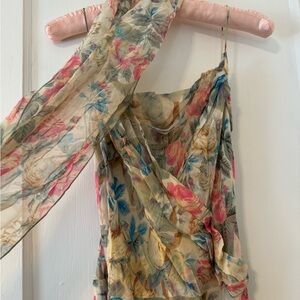 Stunning DVF floral silk midi dress